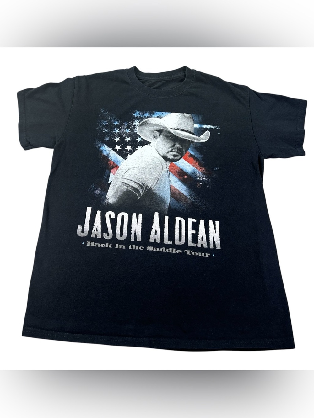 Jason Aldean Back in the Saddle Tour 2021 T-Shirt Men’s M Country Concert Tee